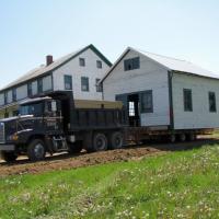 The Lehman Spring House arrived at Sonnenberg Village in May of 2010 and was parked next to the Lehman House while its new foundation was built