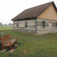 The Tschantz Log Cabin was completed by the fall of 2011