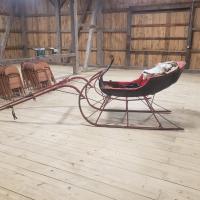 sleigh now stored in the barn