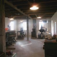 Moser Buggy Shop Dec 2023 interior with printing presses