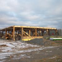 block and first floor of barn is up Jan 2022